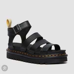 Dr. Martens Black Strappy Platform Sandal
